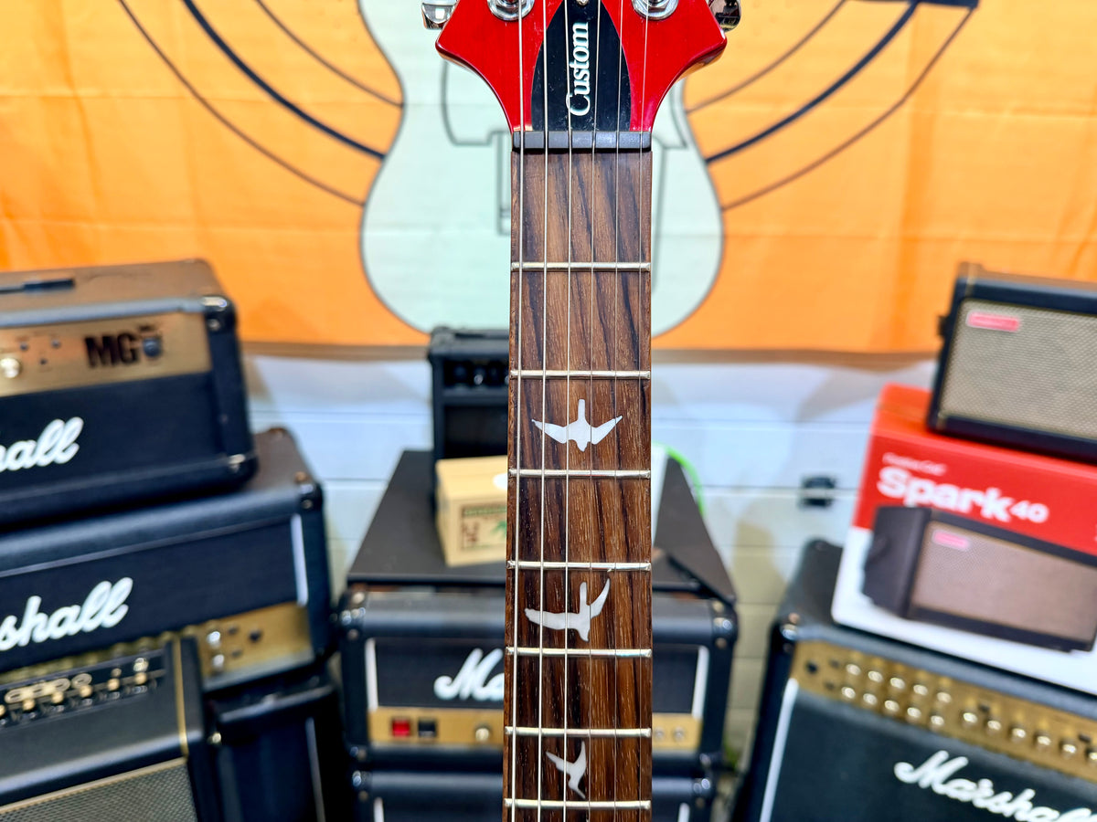 🌟2024🌟 PRS SE Custom 24-08 Charcoal Red Burst~ Locking Tuners & Gig Bag!