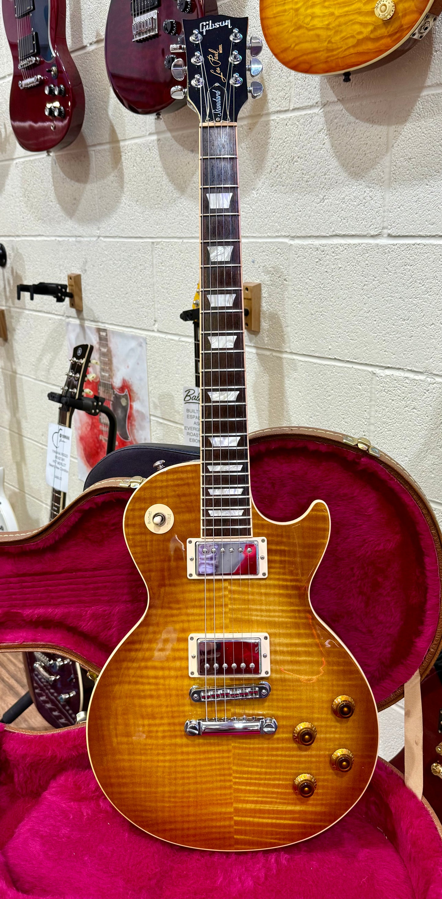 🔥2016 USA🔥 Gibson Les Paul Standard Honeyburst~ AAA Flame~ Hard Case & Candy!