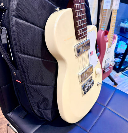 🌟NEW🌟 Harmony Juno Standard Electric~ Pearl White Gold Foil P90 + Mono Case!