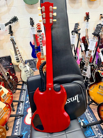 🍒2022🍒 Gibson SG Tribute~ Worn Satin Cherry USA + Deluxe Gig Bag~ Cherished!