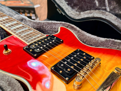 🔥GIBSON PICKUPS🔥 Epiphone Prophecy Les Paul Custom Plus GX~ Cherry Sunburst!
