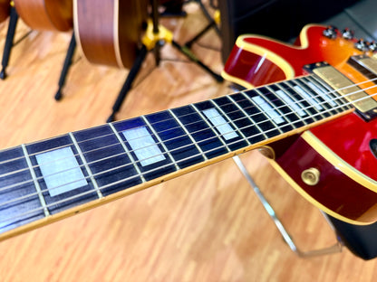 🔥1980’s MIJ🔥 Burny Les Paul Custom~ Cherry Sunburst~ Ebony~ Japan Import 🇯🇵