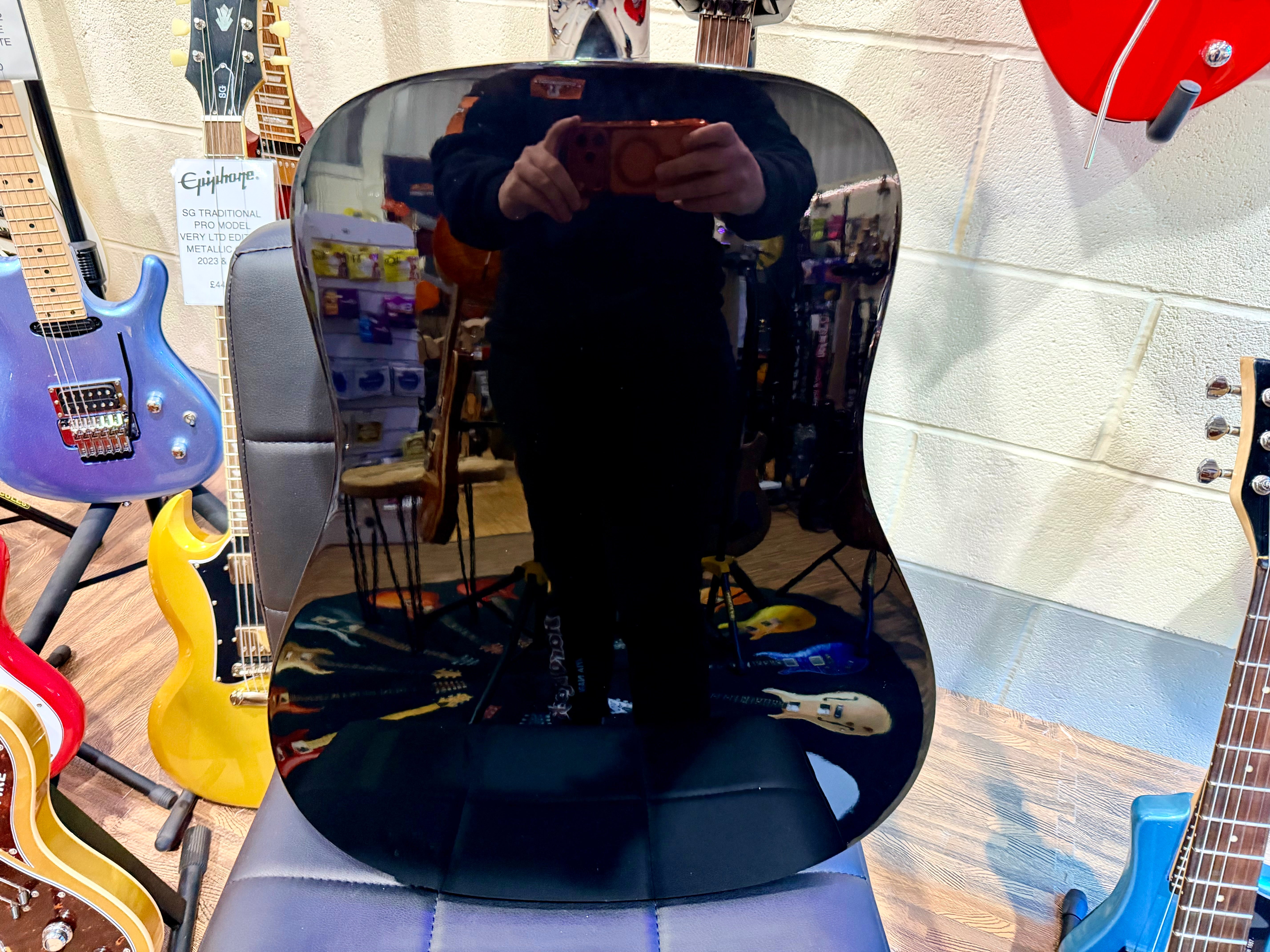 🎸PERFECT STARTER🎸 Fender DG-5 BLK Acoustic Guitar~ Full Size~ Gloss Black!