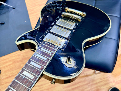 🇯🇵 RARE 🇯🇵 1970s Antoria Les Paul Custom~ Black Beauty 3 Pickup MIJ Japan!