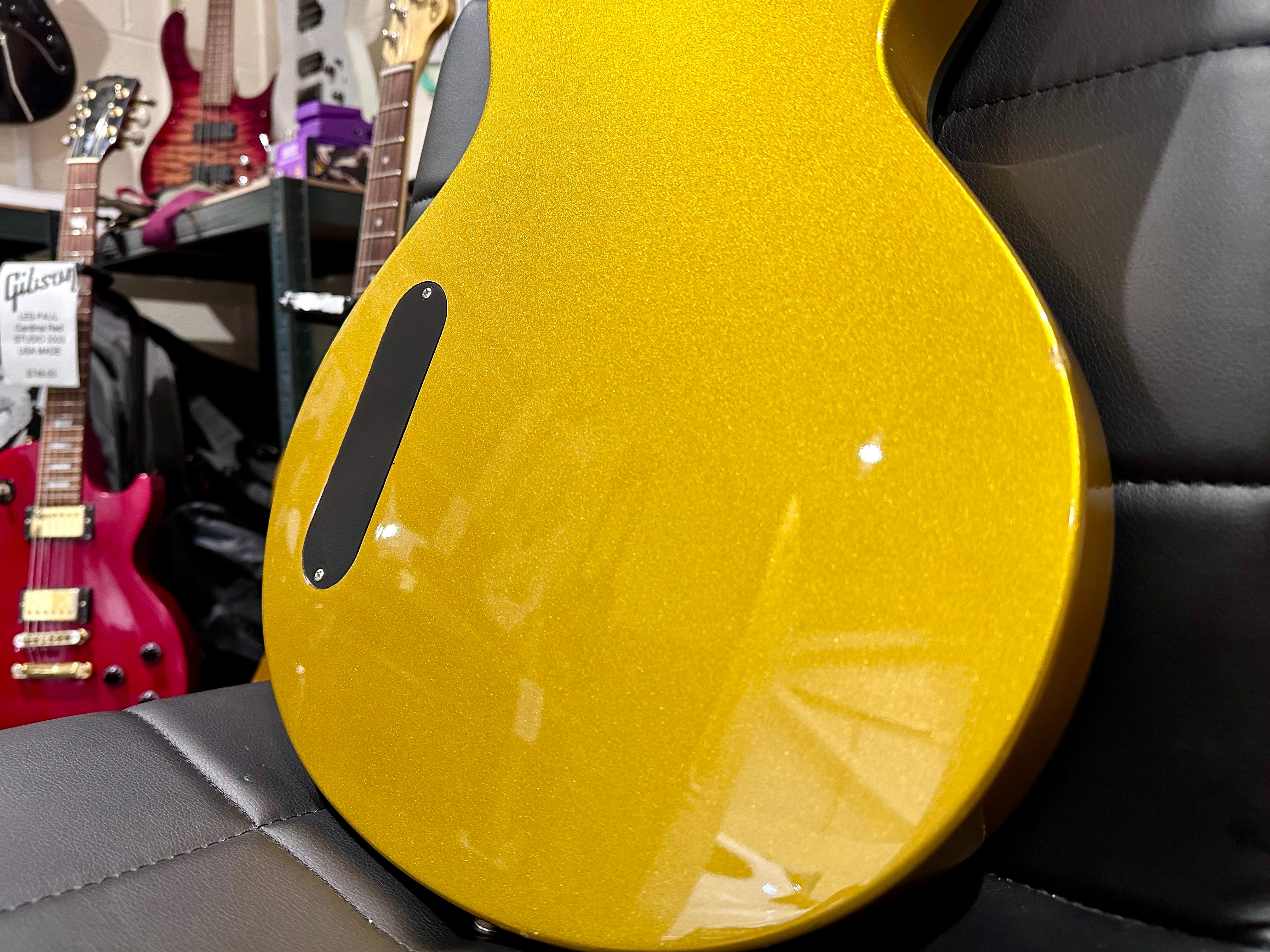 🌟ULTRA RARE & SPECIAL🌟 Lodestone UK Pulse Les Paul Shape Electric Guitar~ Gold