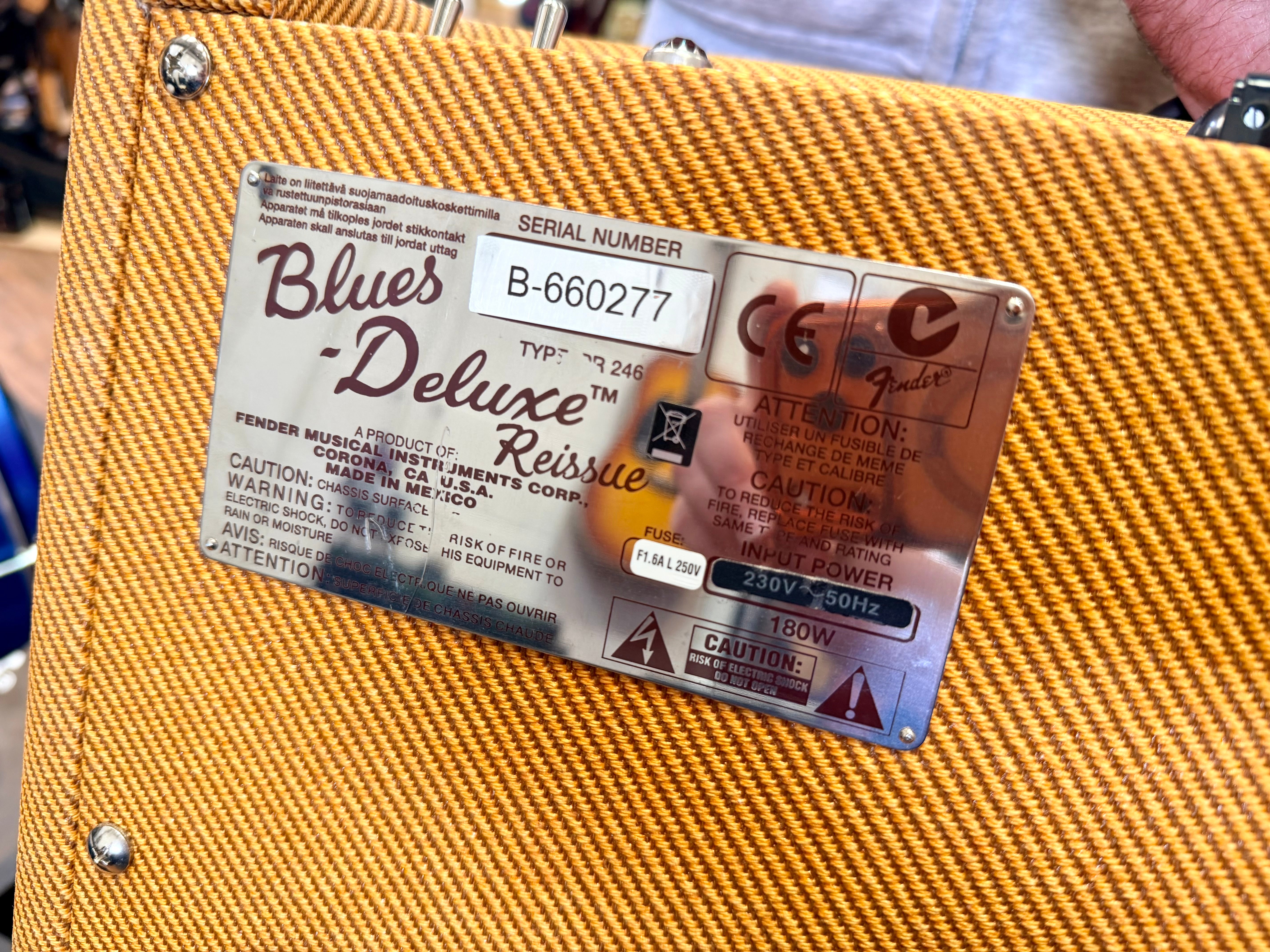 🎸 Fender Blues Deluxe Reissue Tweed 1x12 Valve Combo Amplifier~ 2016 Model 🎸