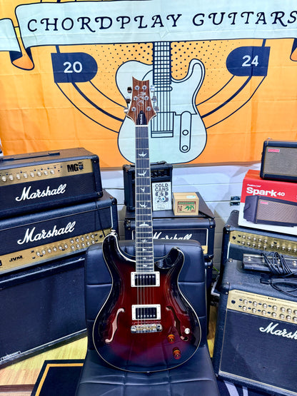 💥2022💥 PRS SE Standard Hollowbody Fire Red Burst + Hard Case~ Cherished!