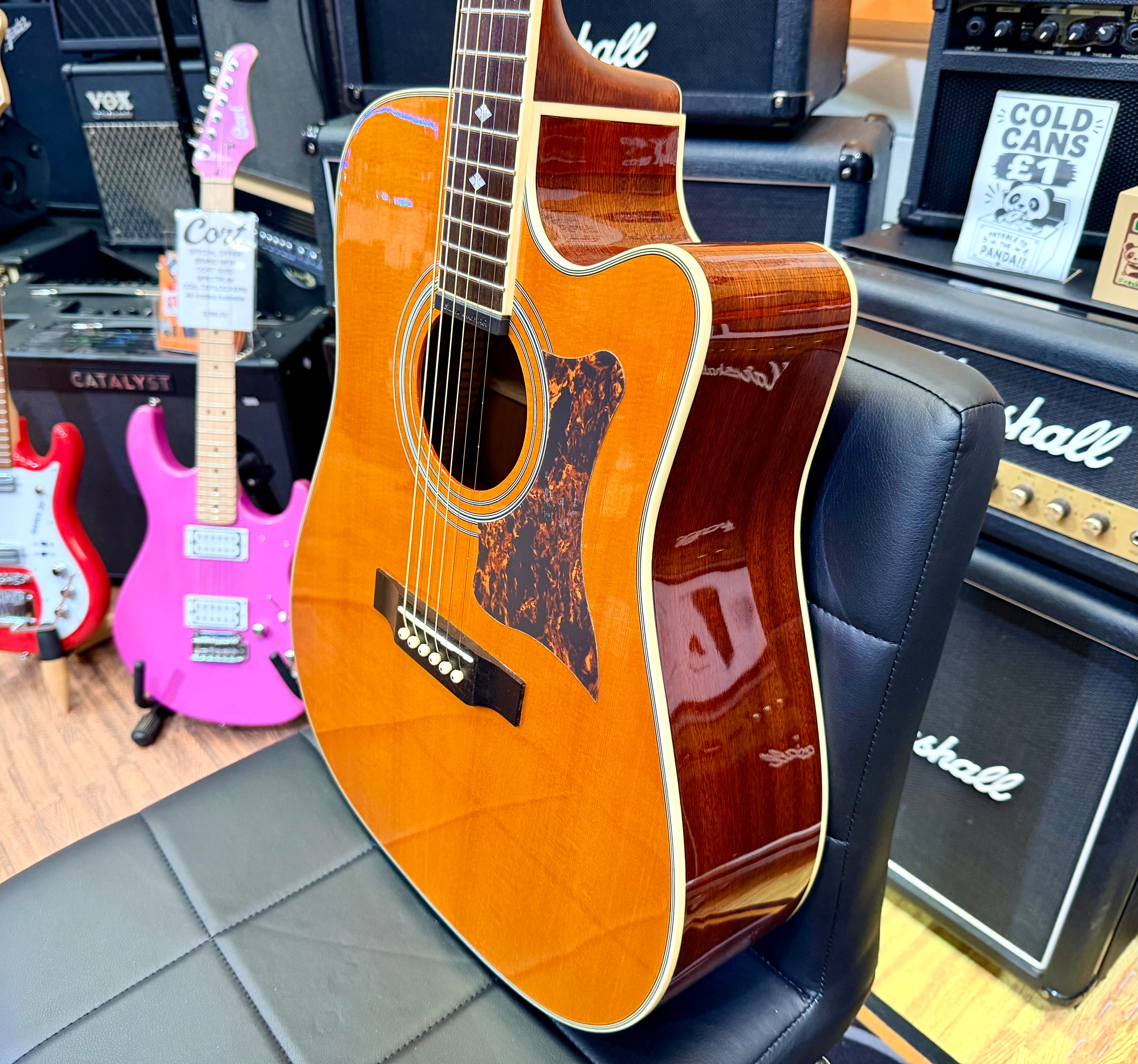 🌟2013🌟 Epiphone Masterbilt DR-500MCE Electro Acoustic Guitar All Solid~ Natural