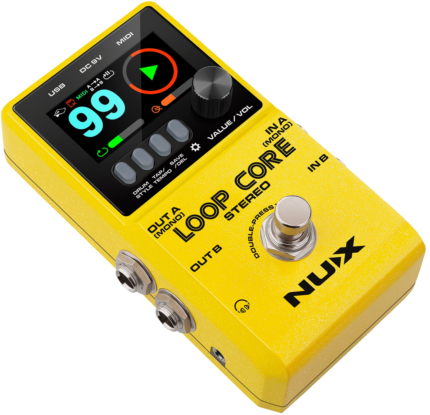 NU-X Loop Core Stereo Pedal with drum machine~ looper