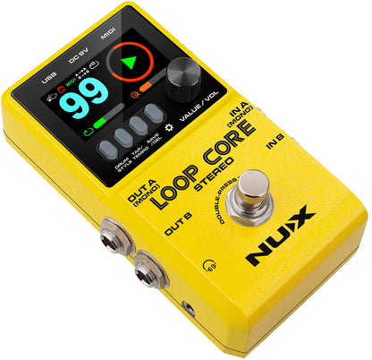 NU-X Loop Core Stereo Pedal with drum machine~ looper