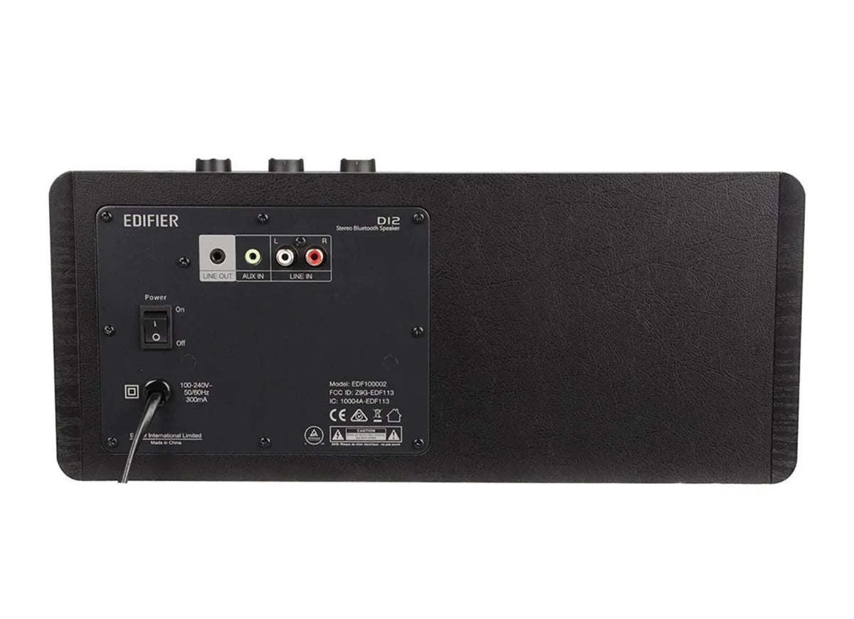 EDIFIER D12 Desktop Bluetooth Stereo Speaker 70 Watts RMS Sub Out - Black