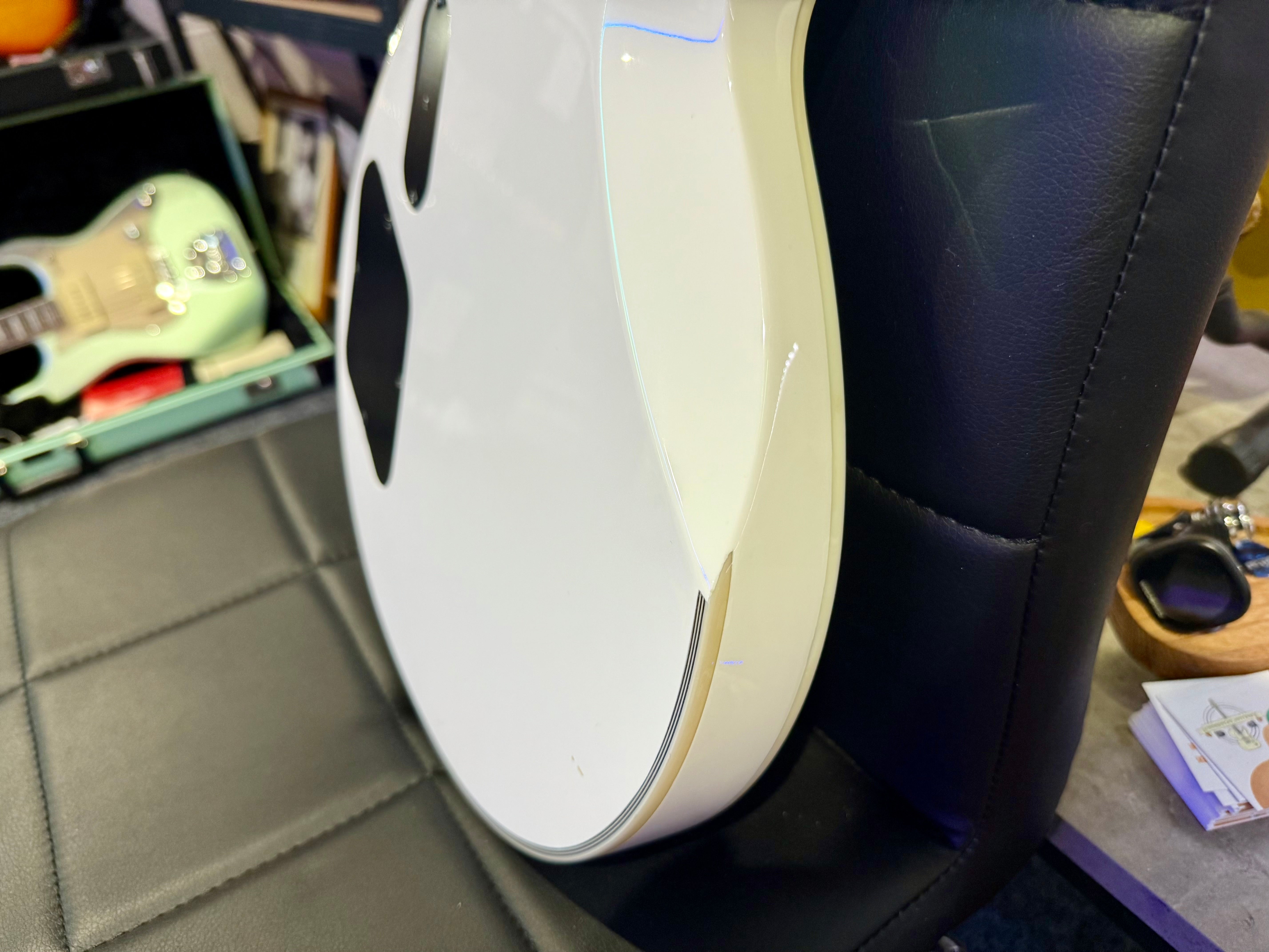 🔥MINT🔥 ESP LTD James Hetfield Iron Cross Signature~ Metallica~ Snow White~2018