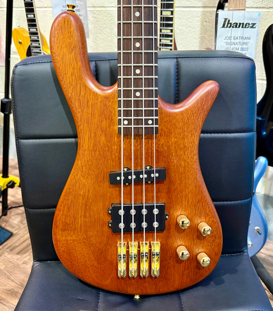 🔥CURVED BODY🔥 SX SWB1 Active Bass Guitar in Natural Satin Finish~ Arched!