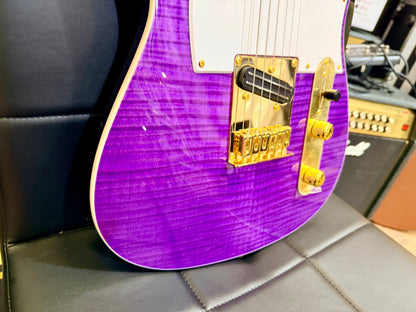 ⚡️2026⚡️ JET Guitars JT-600 Roasted Maple~ Flamed Maple Purple & Gold~NEW LAUNCH