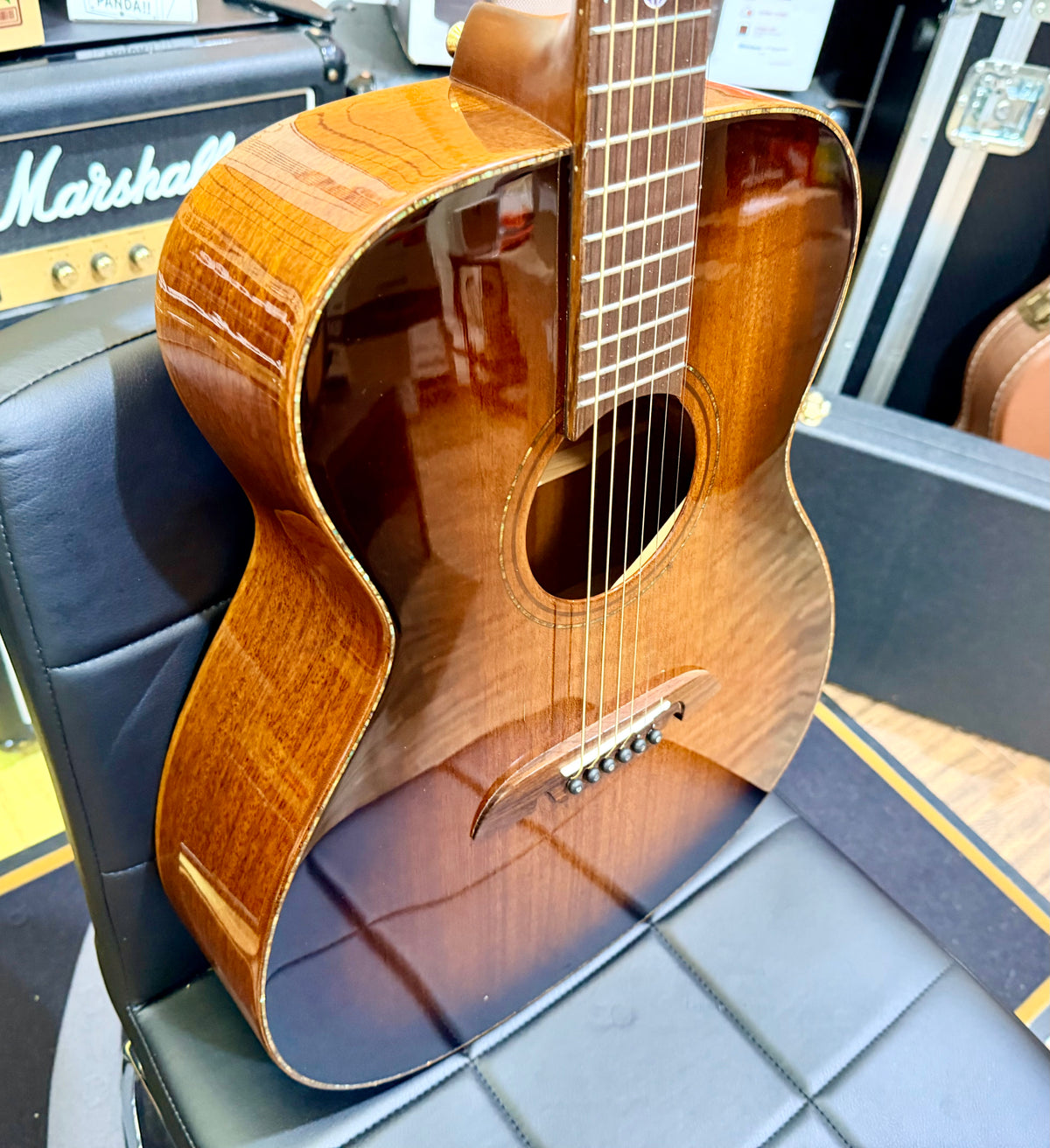 🌟2020🌟 Alvarez MFA66SHB Masterworks OM Folk Acoustic Guitar~ Shadowburst!