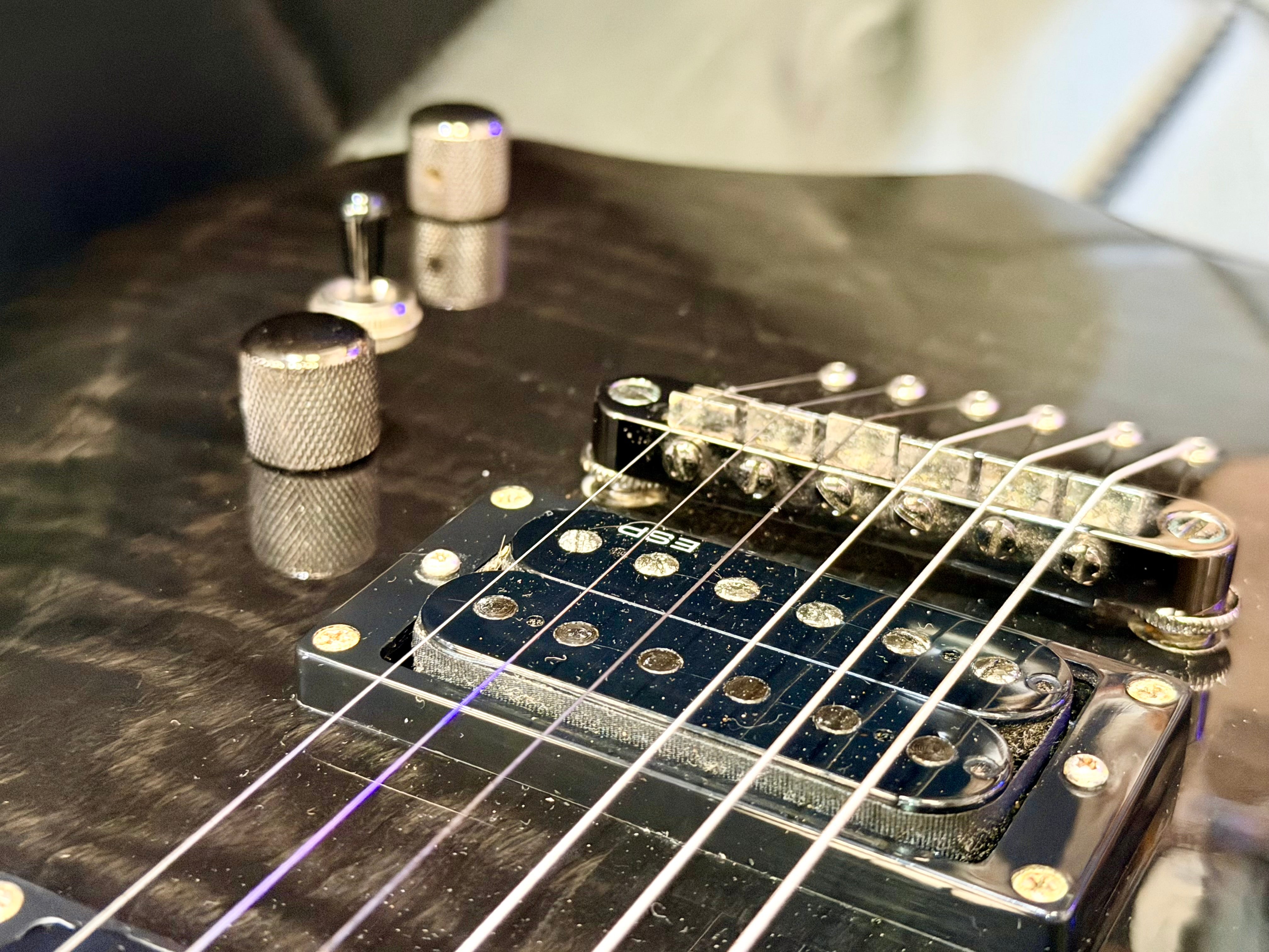 🔥2008🔥 ESP LTD F-100FM See Thru Black Electric Guitar~ Early Model 08!