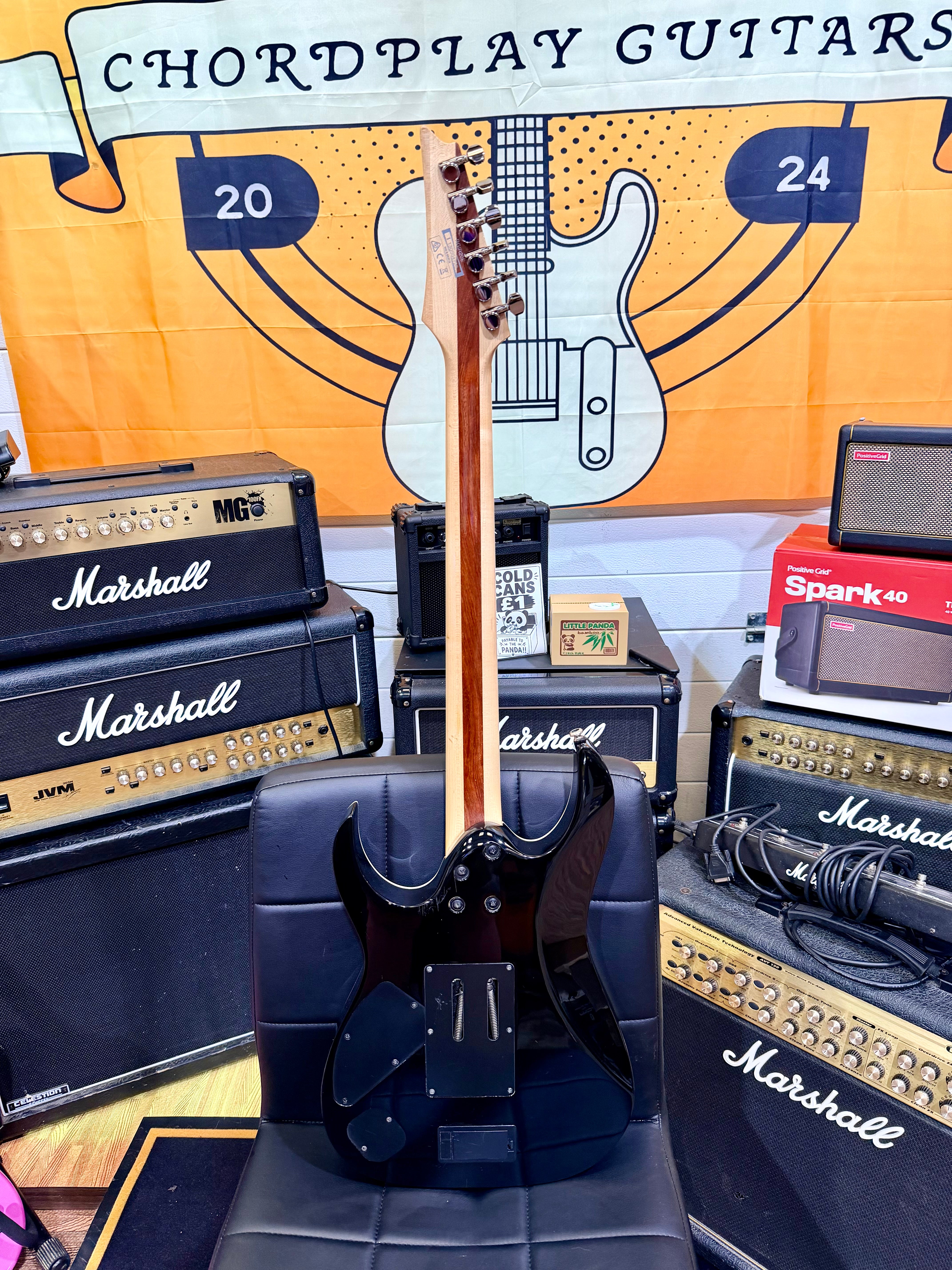 🔥2013🔥 Ibanez RGIR20E Iron Label Black~ EMG 81/60~ 24V Active Battery Mod!