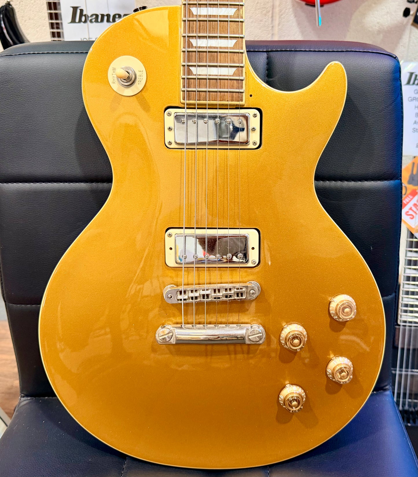 🔥2009🔥 Burny Les Paul Gold Top~ Super Grade Model~ RARE W/Mini Humbuckers!