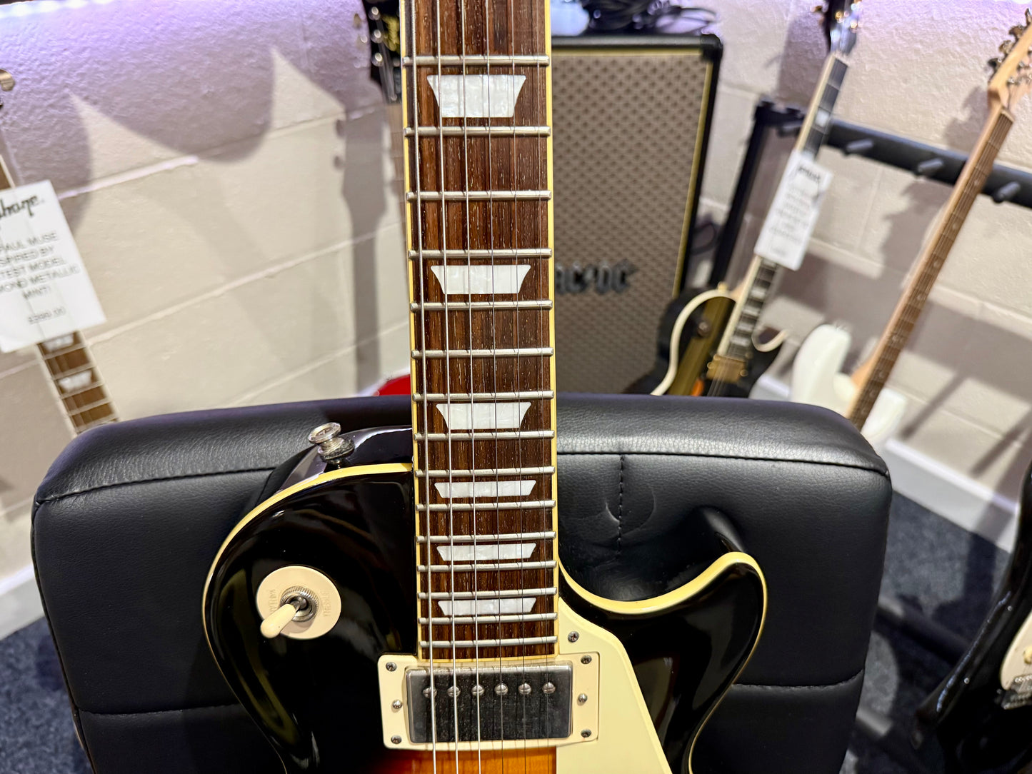 🌟 2016 Epiphone Les Paul Standard Plus Top Pro~ Vintage Sunburst~ 🌟