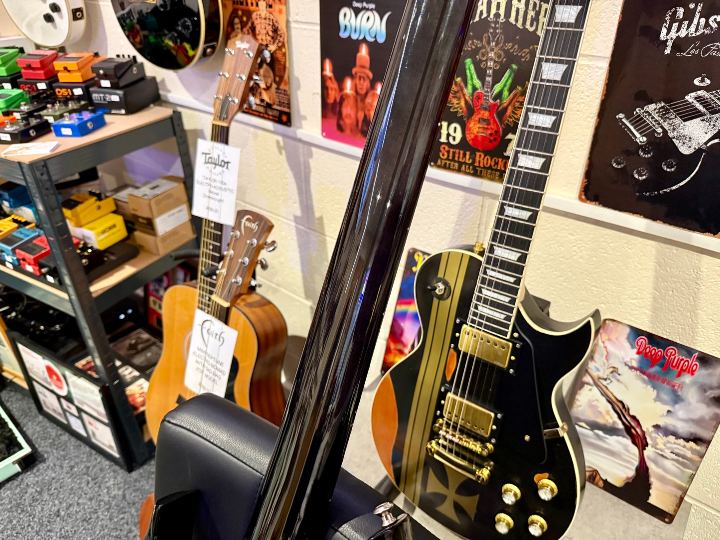 🔥5 STRING BASS🔥 ESP Ltd F-415FM~ See Thru Black~ EMG Pickups~ Electric Bass!