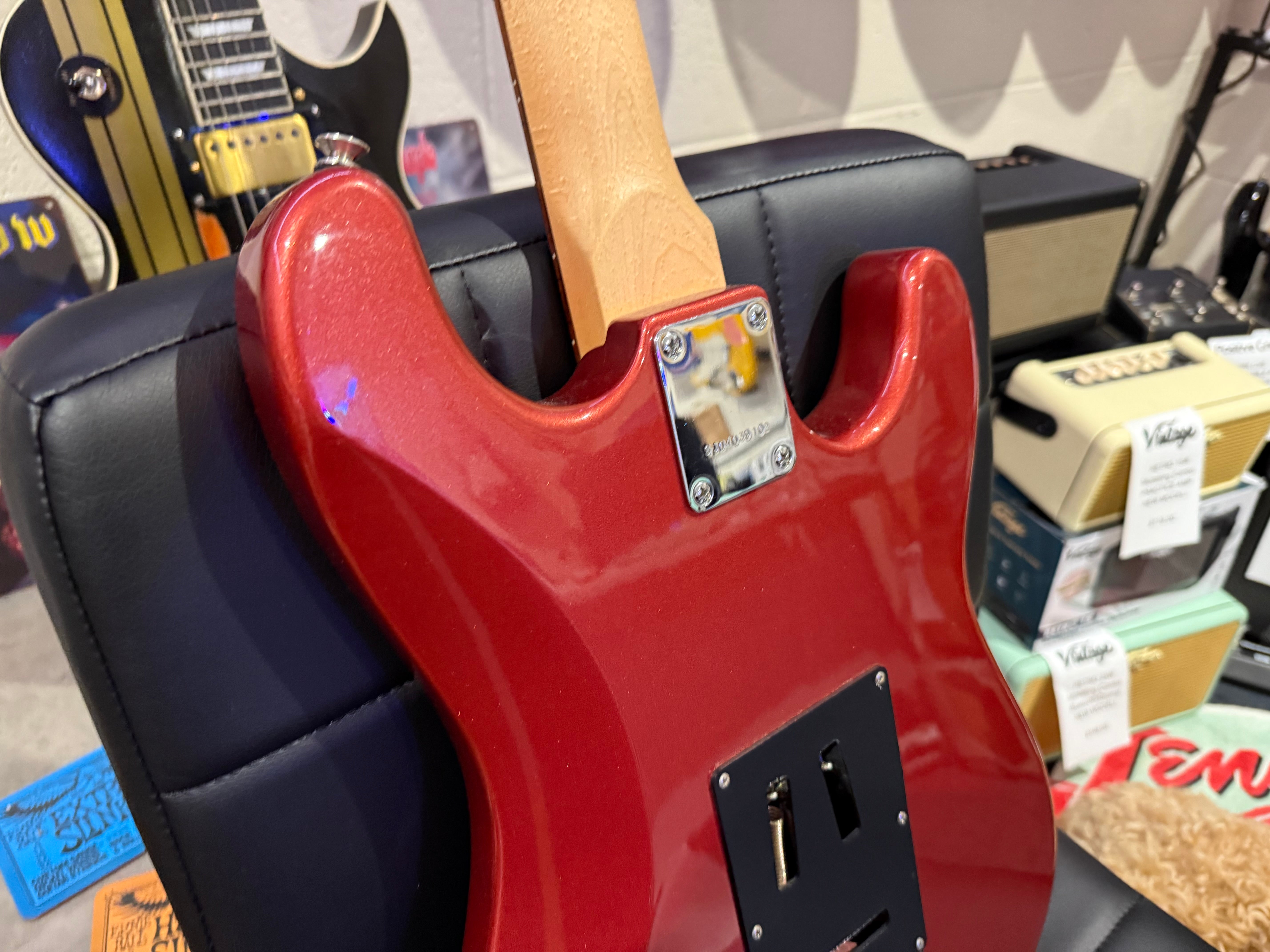 🔥RARE LEFTY🔥 Vintage 90’s Kramer Focus 111S~ Metallic Red~ Stratocaster Style!