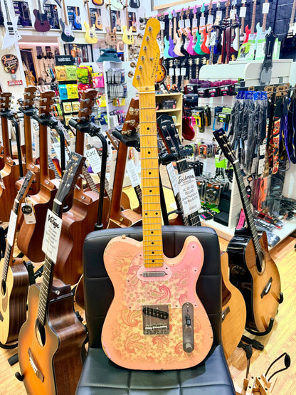 ✨2018✨ Nash Guitars T-68 Pink Paisley Telecaster Relic~ Lollar Pickups + Case!