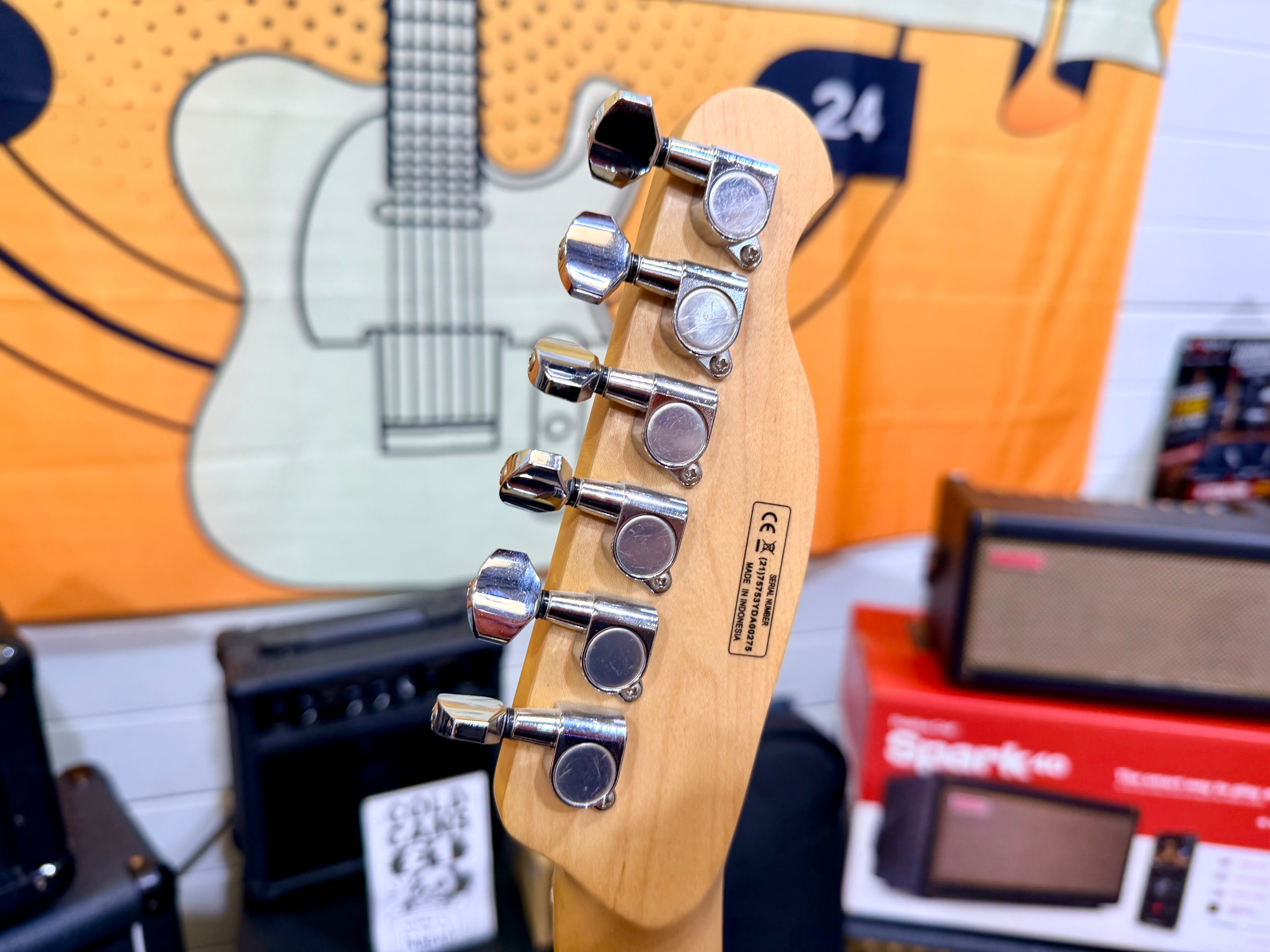 ✨ Harley Benton TE-90FLT VW Deluxe Series Vintage White~ Tele ‘Cabronita’ ✨