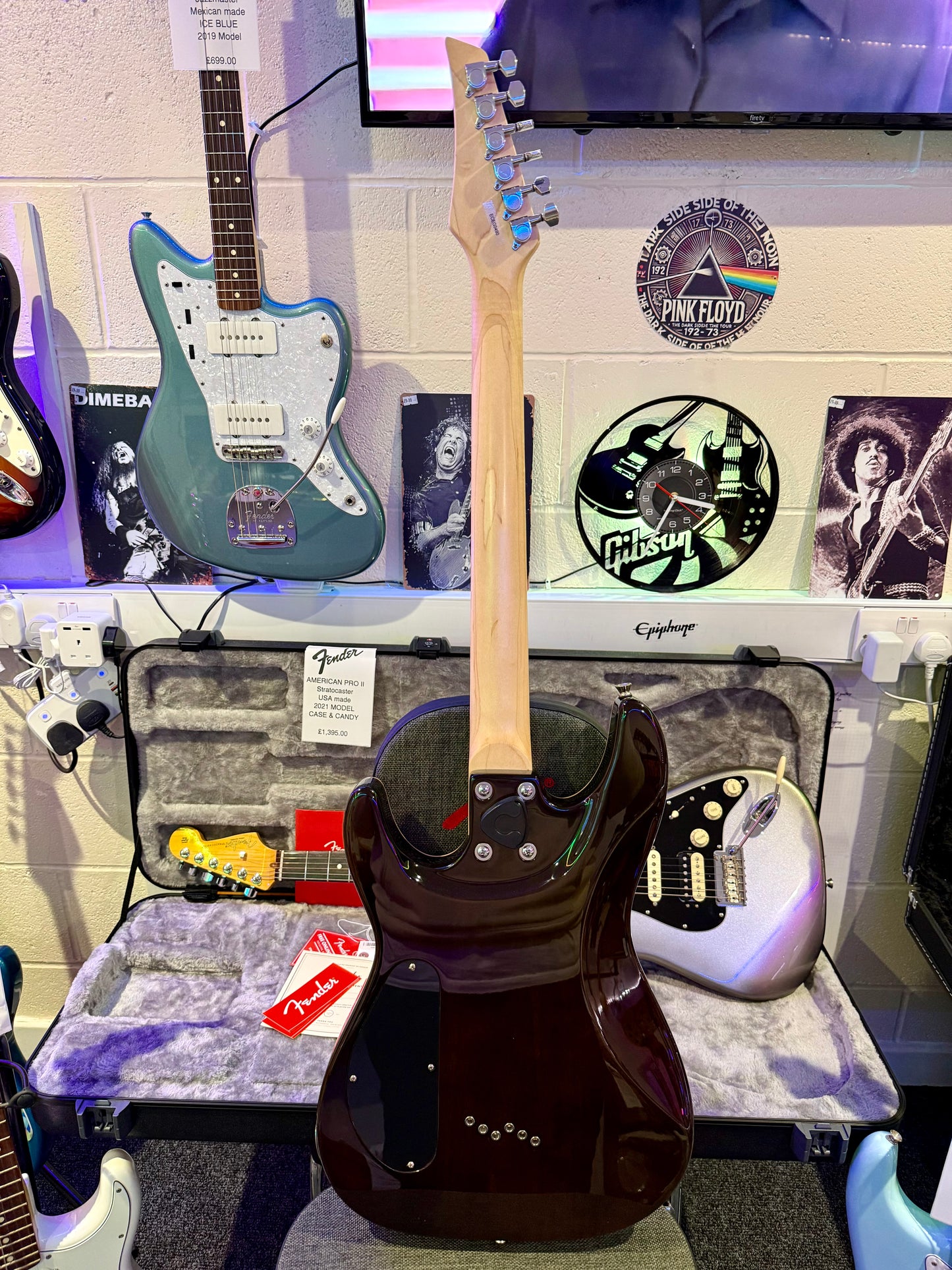 🔥MINT🔥 2023 East Coast GV320 Super Strat Electric Guitar~ Black Ice Burst!
