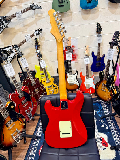 ⚡️2009⚡️ Burns London Cobra Electric Guitar~ Guards Red~ Tri-Sonic Pickups!