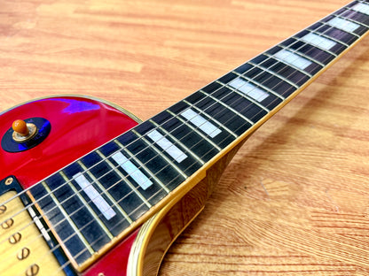 🔥1980’s MIJ🔥 Burny Les Paul Custom~ Cherry Sunburst~ Ebony~ Japan Import 🇯🇵