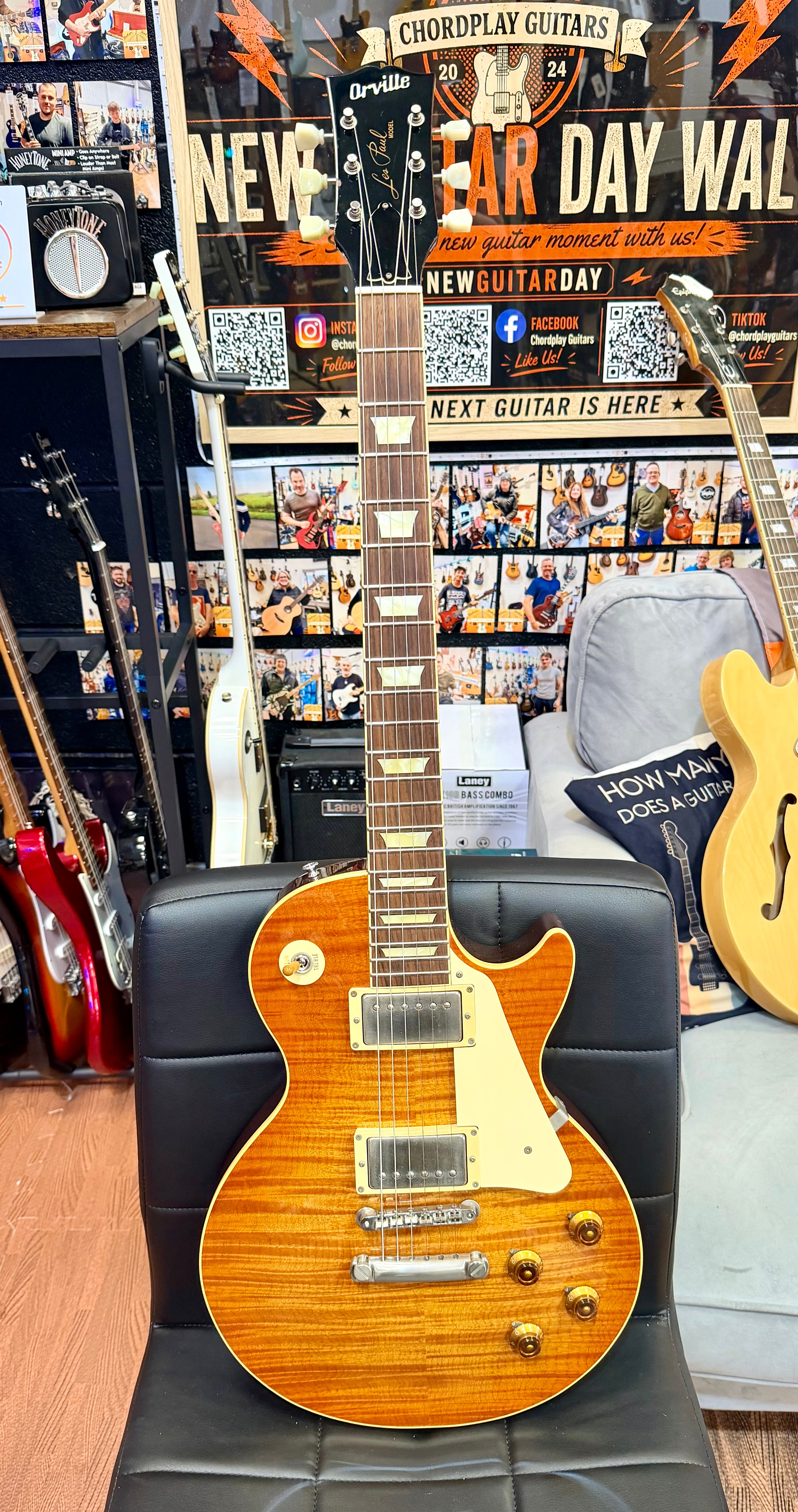 🇯🇵1996🇯🇵 Orville LPS-80F Les Paul Standard~ Cherry Sunburst