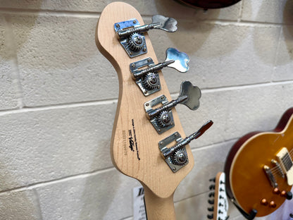 🎸 Vintage VJ74 Reissued~ Maple Fingerboard Jazz Bass Guitar ~ Vintage White 🎸