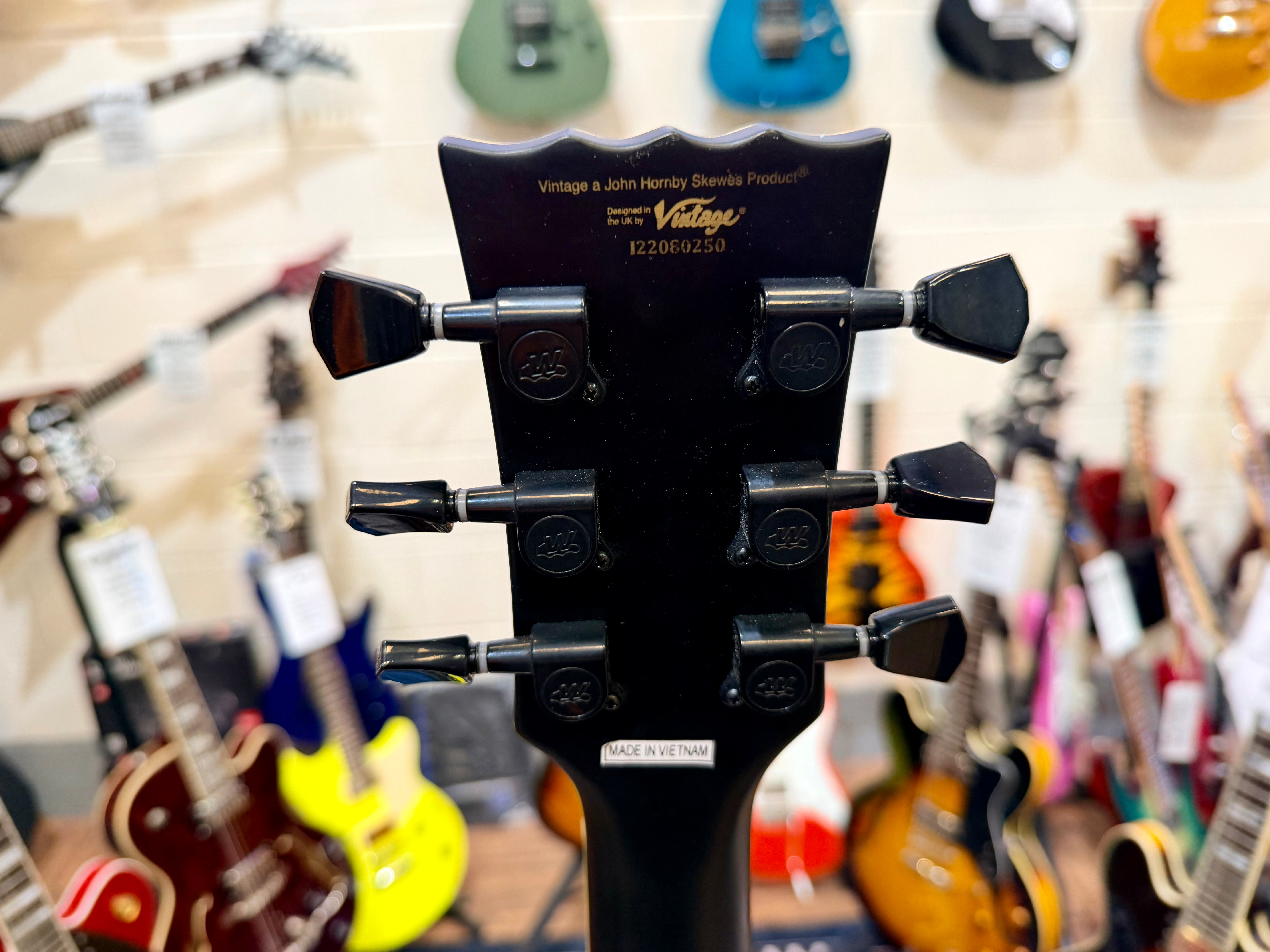 🔥B-STOCK DEAL🔥 NEW Vintage V100 VMX Electric Guitar~ Satin Black Les Paul!