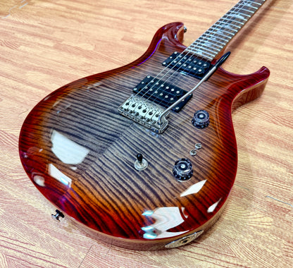 🌟2024🌟 PRS SE Custom 24-08 Charcoal Red Burst~ Locking Tuners & Gig Bag!
