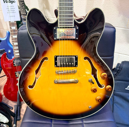 ☀️2008☀️ Epiphone Sheraton ii VS~ Vintage Sunburst~ Hollow-body~ Hard Case!