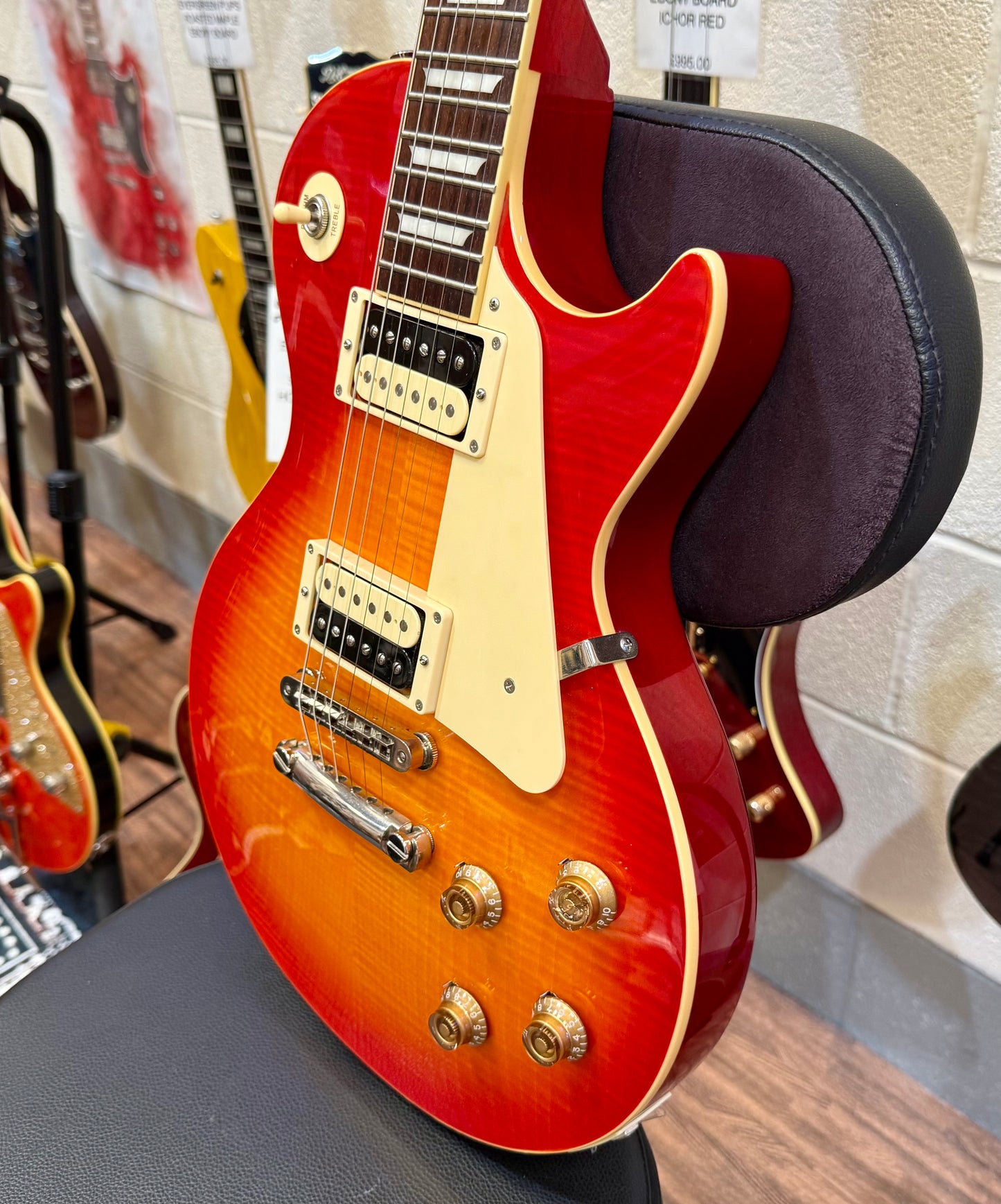 🌟2018🌟 Fernandes Burny Super Grade Les Paul Electric Guitar~ Cherry Sunburst!