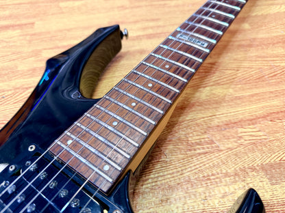 🔥2008🔥 ESP LTD F-100FM See Thru Black Electric Guitar~ Early Model 08!