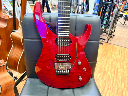 🔥RARE🔥 Washburn Parallaxe PXS10FRQTR Floyd Rose~ Seymour Duncan~ 2014~ Red