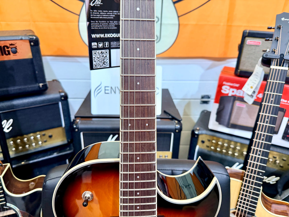 ☀️NEW☀️ Eko Tribute Jazz Semi-Acoustic Hollow Body Guitar Sunburst~ ‘ES-175’