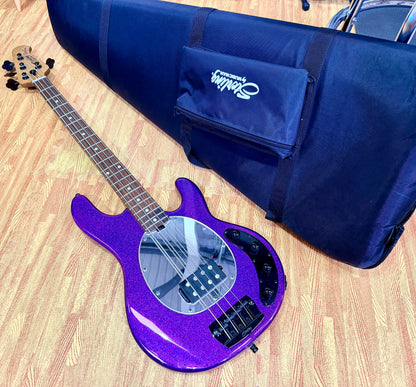 ✨2024✨ Sterling Music Man StingRay RAY34~ Purple Sparkle~ Electric Bass + Bag!