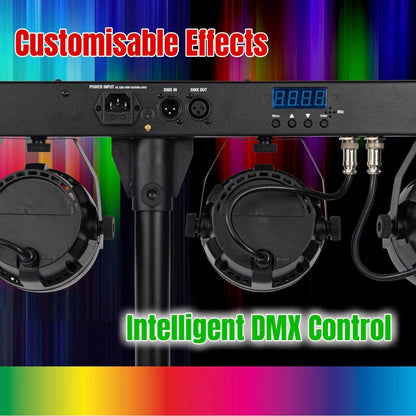 NEW KAM Par Can Party Bar Portable All-in-one Lighting System~ DJ Disco Lights!