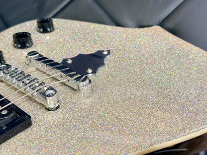 ⚡️2023⚡️ Ibanez PS60 Paul Stanley Signature~ Metallic Silver Sparkle Guitar!