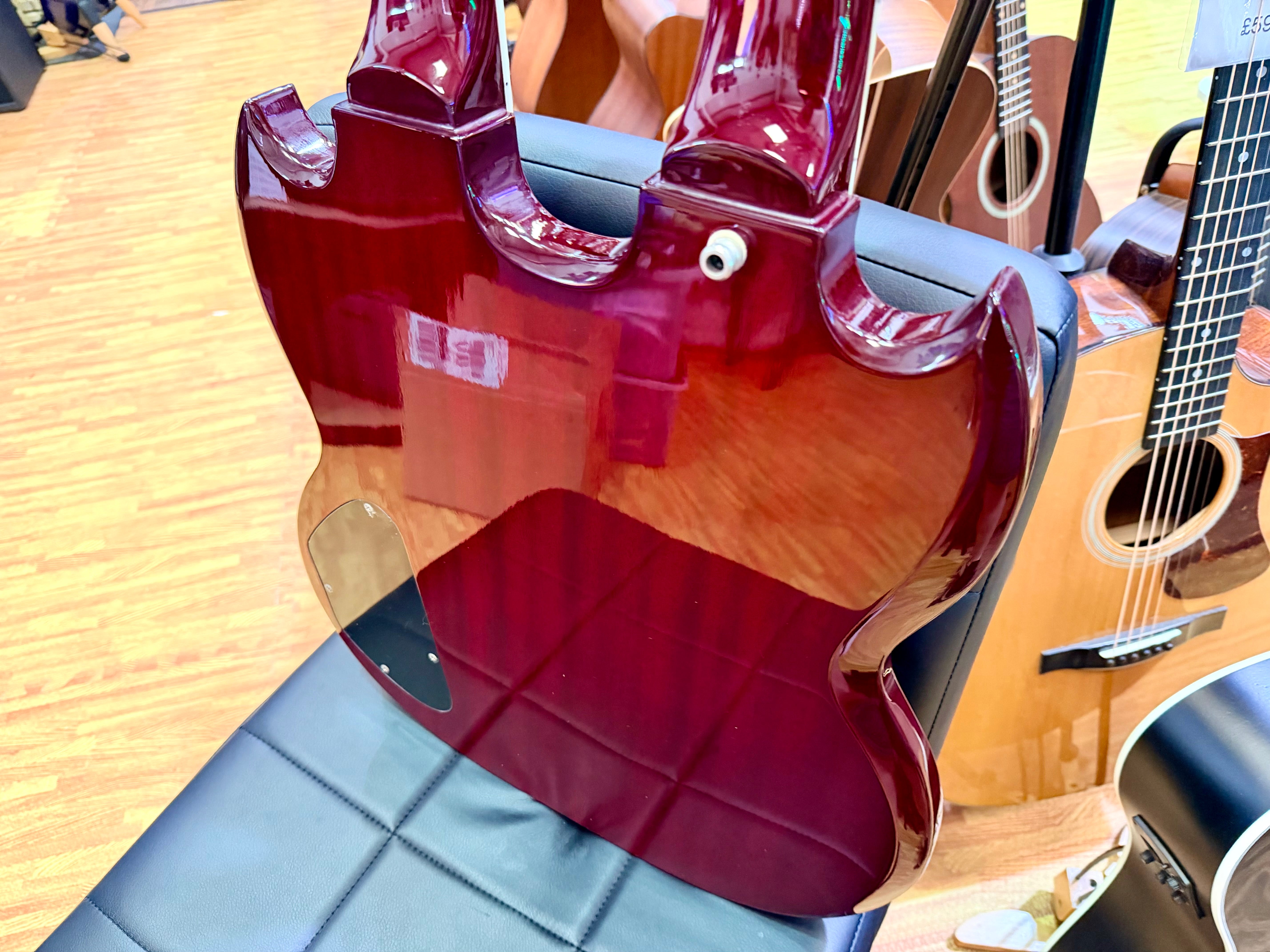 ⚡️RARE⚡️ Epiphone G-1275 Double Neck Cherry~ 2014 Limited Edition 6/12 String!