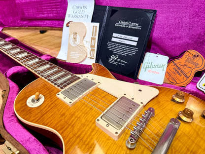 2012 Gibson Custom Shop 1959 Les Paul Standard R9 VOS~ Honey Burst~ Case & COA