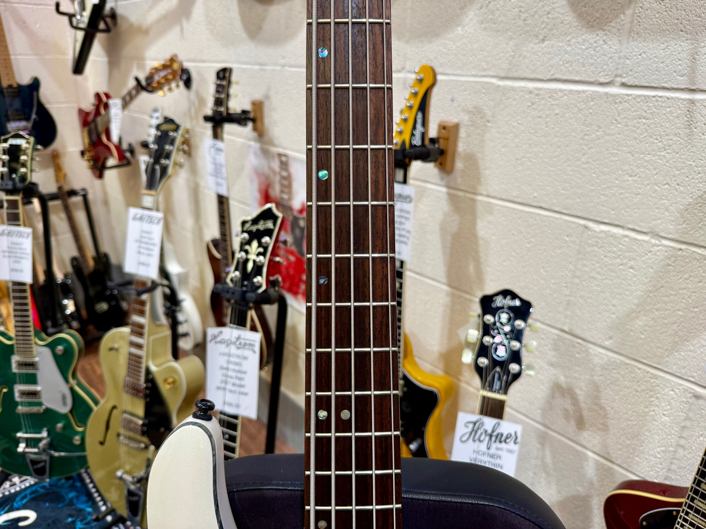 🌟MINT🌟 Cort C5-H 5 String Electric Active Bass Guitar~ Pearl White Finish!