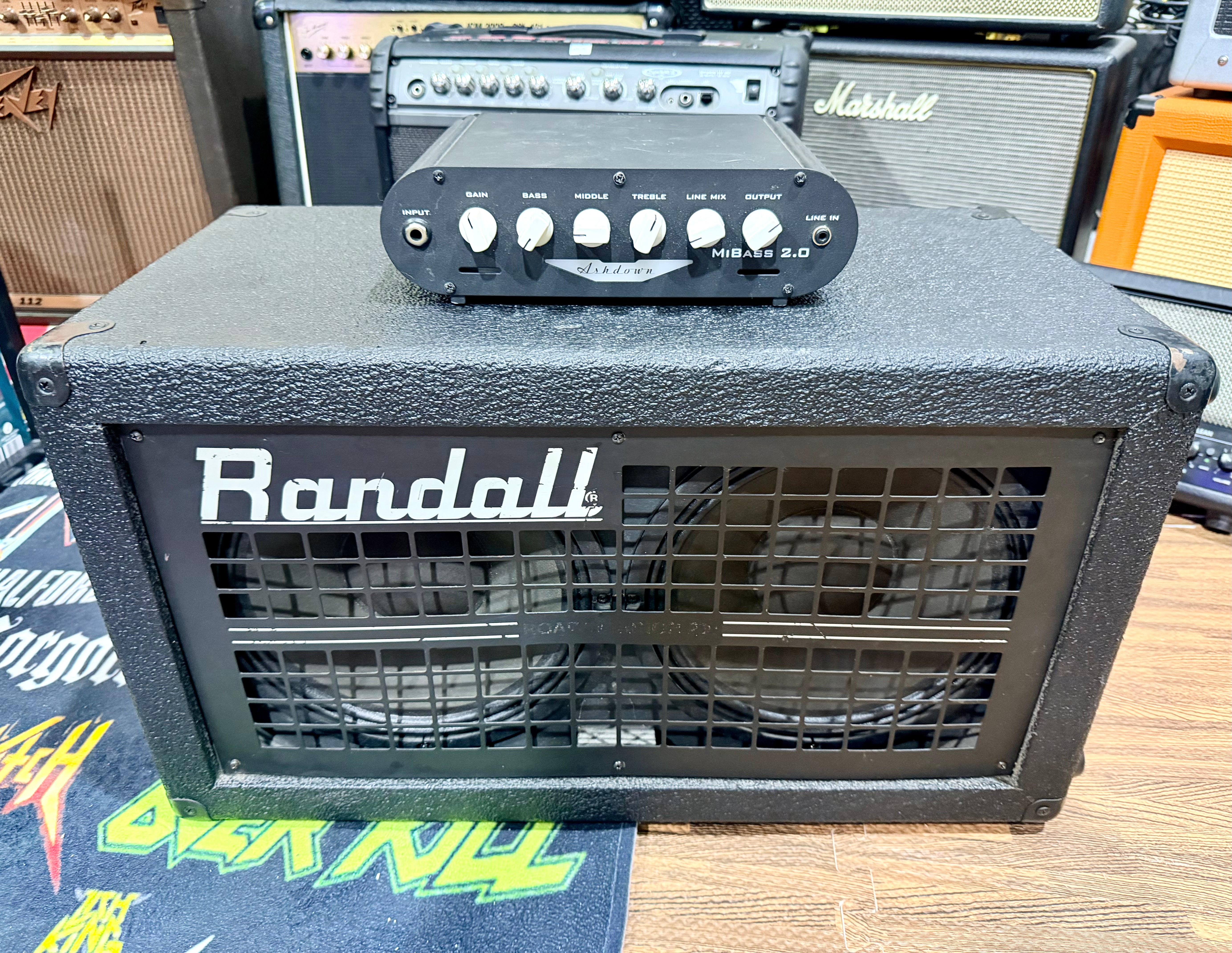 🔥400w BASS STACK🔥 Ashdown MiBass 2.0 Amp Head & Cab 2x10 4 Ohm NEW NEODYMIUMS!