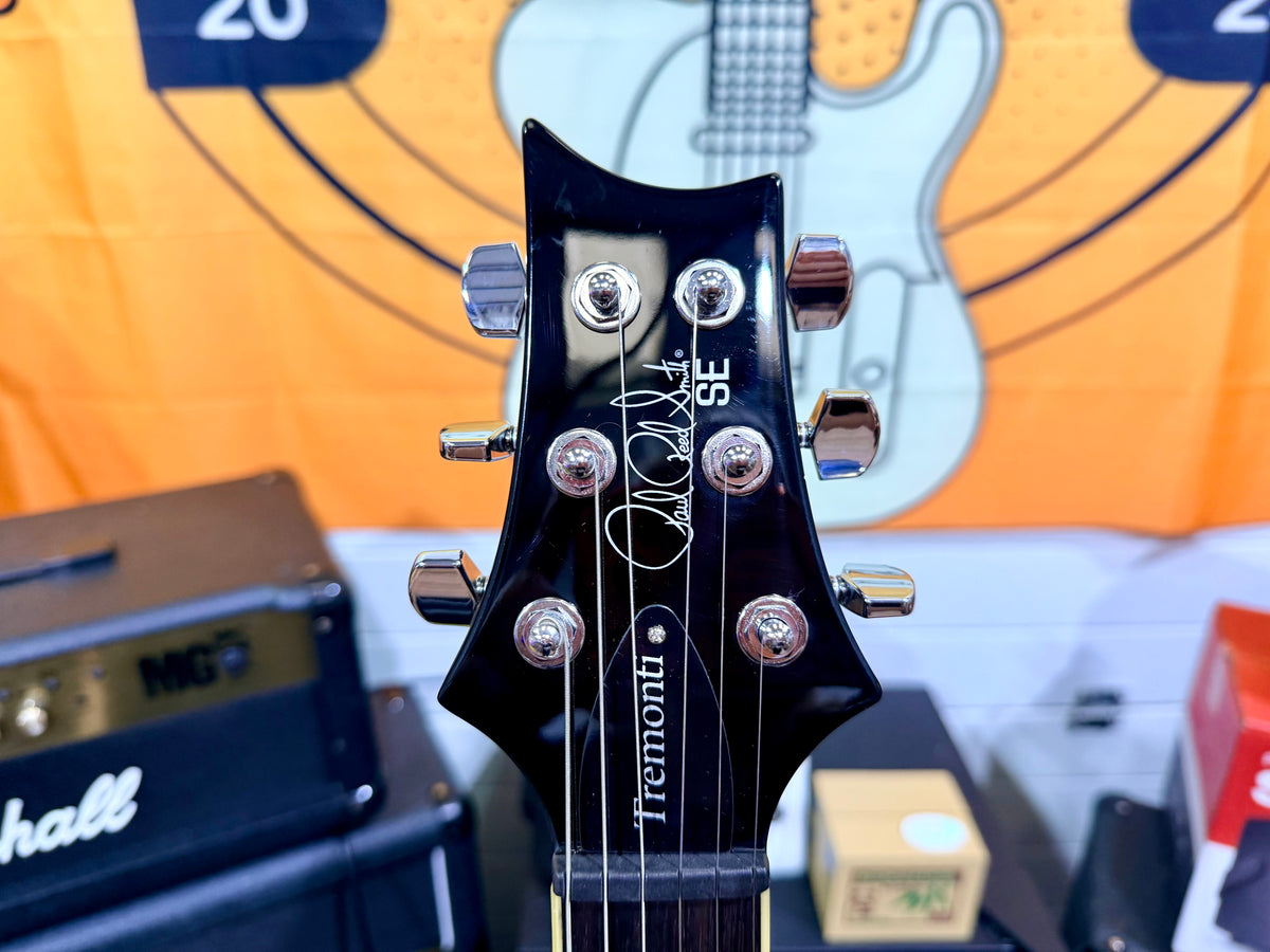 🔥MINT🔥 2021 PRS SE Mark Tremonti Standard Piano Black Tremolo + PRS Gig Bag!