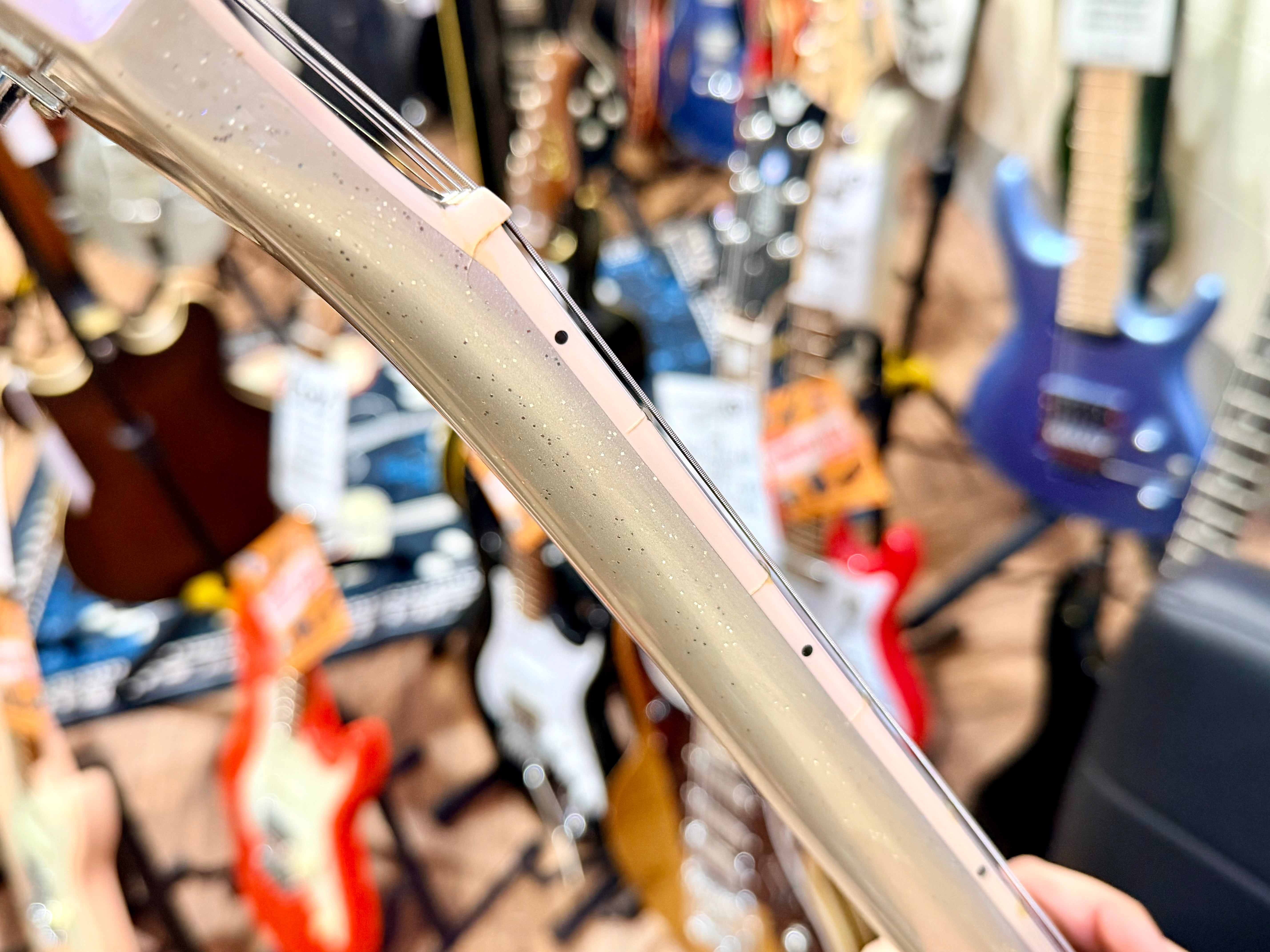 🌟RARE 2019🌟 Burny RLC-60 Les Paul Custom~ HHH Silver Sparkle~ By Fernandes!