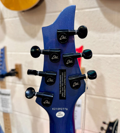 🌟NEW 2025🌟 Eko MIA IV SA~ Blues Blue~ Semi-Hollow HH~ Coil-Split~ Maple Top!