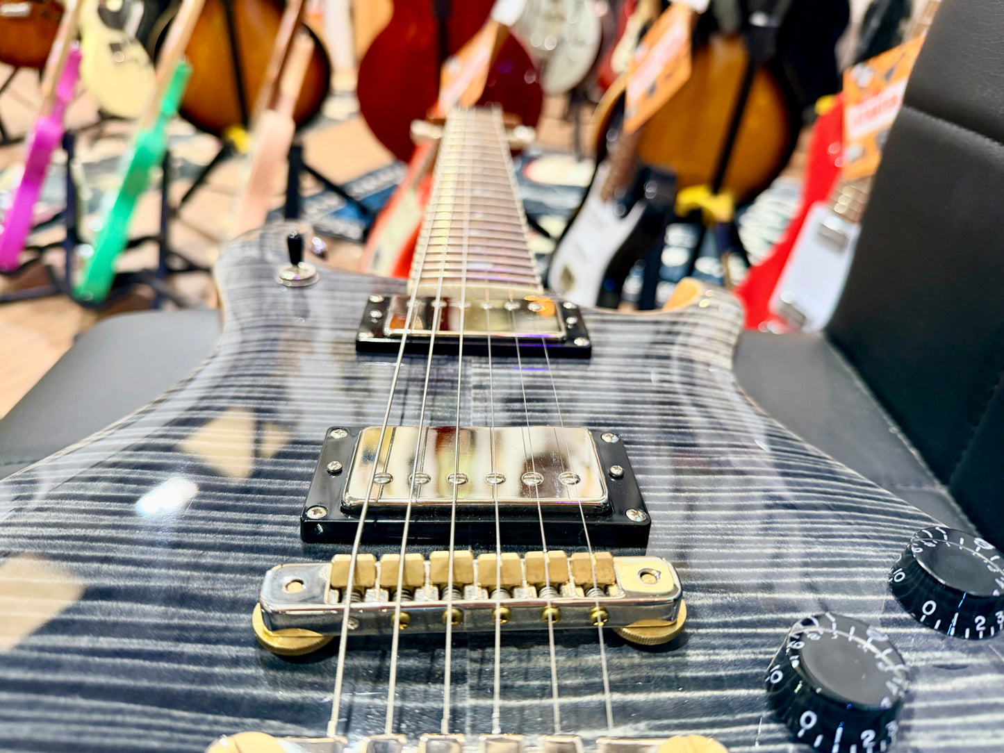 🔥MINT 2023🔥 PRS SE McCarty 594~ Charcoal Maple Top~ Gig Bag~ Stunning Guitar!